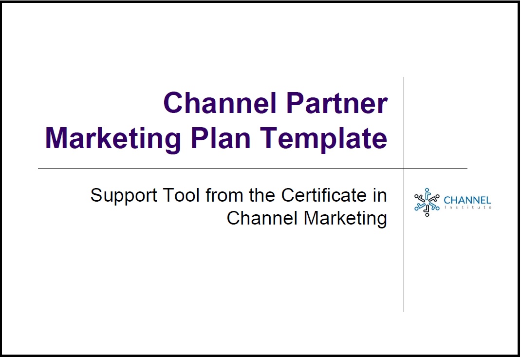 Channel Partner Marketing Plan Template